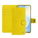Funda de piel para cartera Samsung Galaxy S25 FE - Jaune fluo ( Pantone #c9ff57 ) 