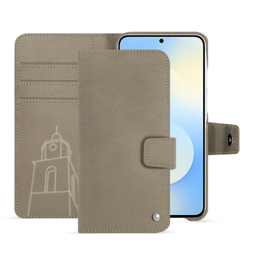 Samsung Galaxy S25 FE wallet case | Luxe NoreveDarboun sabla ( Pantone #BCB1A1 )