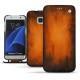 Funda de piel Samsung Galaxy S7 Edge - Fauve Patine