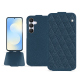 Funda de piel Samsung Galaxy S25 FE - Indigo - Couture ( Pantone #1f4565 ) 