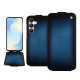 Samsung Galaxy S25 FE leather case - Bleu Patine