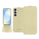 Funda de piel Samsung Galaxy S25 FE - Beige PU ( Pantone #ceb888 ) 