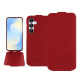 Funda de piel Samsung Galaxy S25 FE - Rouge PU ( Pantone #d50032 )
