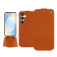 Funda de piel Samsung Galaxy S25 FE - Orange vibrant ( Pantone #e36b39 ) 