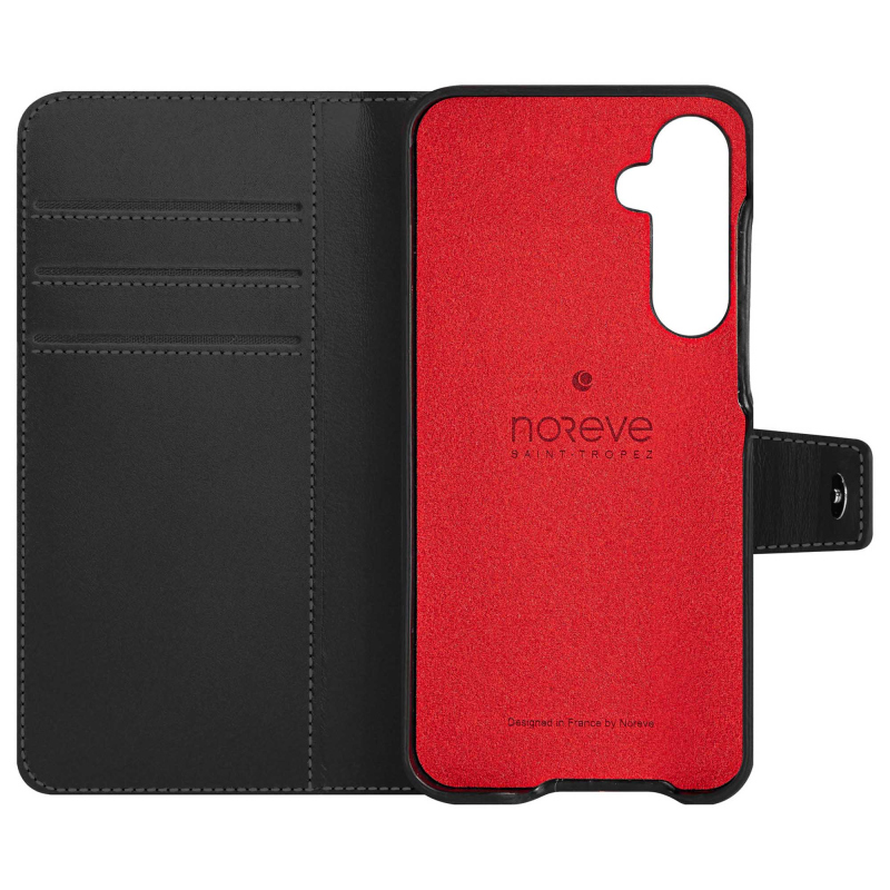 Capa de couro para carteira Samsung Galaxy S25 FE