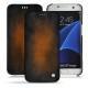 Funda de piel Samsung Galaxy S7 Edge - Marron Patine