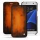 硬质真皮保护套 Samsung Galaxy S7 Edge - Fauve Patine