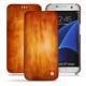 Lederschutzhülle Samsung Galaxy S7 Edge - Orange Patine