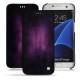 Housse cuir Samsung Galaxy S7 Edge - Violet Patine