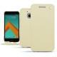 Housse cuir HTC 10 - Ivoire ( Sleek P C12 - White ) 