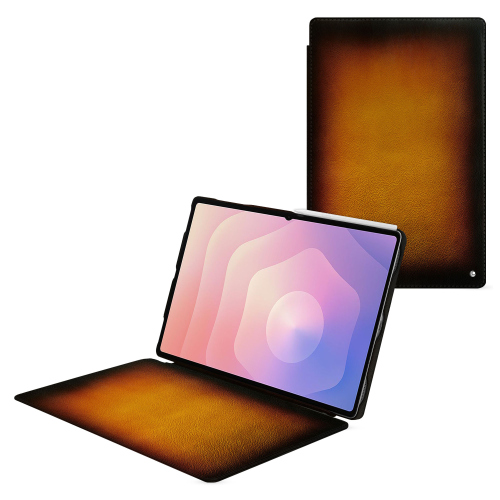 Custodia con patta Samsung Galaxy Tab S11 Ultra – Custodia in pelle di lusso NoreveFauve Patine