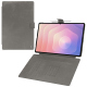 Funda cartera de piel para Samsung Galaxy Tab S11 Ultra - Acier vintage ( Pantone #d85827b ) 