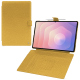 Capa em pele para Samsung Galaxy Tab S11 Ultra - Mimosa ( Pantone #b39437 ) 