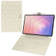 Funda cartera de piel para Samsung Galaxy Tab S11 Ultra - Blanc - Couture ( Nappa - White ) 