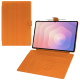 Capa em pele para Samsung Galaxy Tab S11 Ultra - Abaca arancio ( Pantone #d77540 )