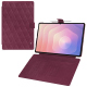Capa em pele para Samsung Galaxy Tab S11 Ultra - Prune vintage - Couture ( Pantone #612434 ) 