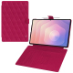 Capa em pele para Samsung Galaxy Tab S11 Ultra - Rose fluo - Couture ( Pantone #ff16b4 ) 