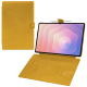 Funda cartera de piel para Samsung Galaxy Tab S11 Ultra - Jaune soulèu ( Pantone #F3B934 )