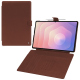 Capa em pele para Samsung Galaxy Tab S11 Ultra - Marron délicat ( Pantone #95614d) 
