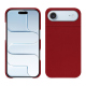 Coque cuir Apple iPhone 17 Air - Rouge ( Nappa - Pantone #d50032 ) 