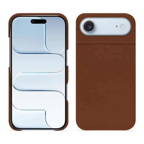 Cover posteriore per iPhone 17 Air – Lusso su misura da NoreveMarron ( Nappa - Pantone #8B4720 ) 