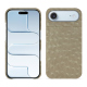 Custodia in pelle Apple iPhone 17 Air - Autruche desert ( Pantone #A39382 ) 