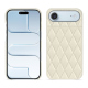 Custodia in pelle Apple iPhone 17 Air - Blanc - Couture ( Nappa - White ) 