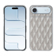 Apple iPhone 17 Air leather cover - Platinium - Couture ( Pantone 877C ) 