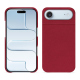 Capa em pele Apple iPhone 17 Air - Rouge passion ( Pantone #a6192e ) 