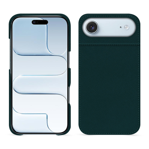 Cover posteriore per iPhone 17 Air – Lusso su misura da NoreveVert séduisant ( Pantone #1d3c34 ) 