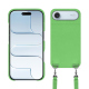 Schutzhülle mit Schulterriemen Apple iPhone 17 Air - Vert olive ( Nappa - Pantone #a7c58e ) 