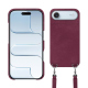 Carcasa Apple iPhone 17 Air con bandolera - Prune vintage ( Pantone #612434 ) 