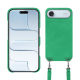 Apple iPhone 17 Air用ショルダーストラップ付きシェル - Menthe vintage ( Pantone #37b375 ) 