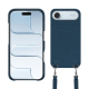 Guscio Apple iPhone 17 Air con tracolla - Indigo ( Pantone #1f4565 ) 