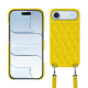 Schutzhülle mit Schulterriemen Apple iPhone 17 Air - Jaune fluo - Couture ( Pantone #c9ff57 ) 