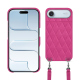 Apple iPhone 17 Air用ショルダーストラップ付きシェル - Rose BB - Couture ( Pantone #DB599F )