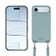 Schutzhülle mit Schulterriemen Apple iPhone 17 Air - Bleu Ciel PU ( Pantone #abcae9 )