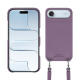 Apple iPhone 17 Air用ショルダーストラップ付きシェル - Lilas PU ( Pantone #b9a3e3 )