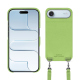Schutzhülle mit Schulterriemen Apple iPhone 17 Air - Vert olive PU ( Pantone #a7c58e )