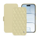 Capa em pele Apple iPhone 17 Air - Beige - Couture ( Nappa - Pantone #ceb888 ) 