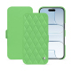 Custodia in pelle Apple iPhone 17 Air - Vert olive - Couture ( Nappa - Pantone #a7c58e ) 