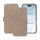 Capa em pele Apple iPhone 17 Air - Taupe vintage - Couture ( Pantone #591d16 ) 