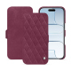Custodia in pelle Apple iPhone 17 Air - Prune vintage - Couture ( Pantone #612434 ) 