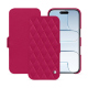 Funda de piel Apple iPhone 17 Air - Rose fluo - Couture ( Pantone #ff16b4 ) 