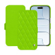 Funda de piel Apple iPhone 17 Air - Vert fluo - Couture ( Pantone #00ab5f ) 