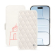 가죽 커버 Apple iPhone 17 Air - Blanc escumo - Couture ( Pantone #D6D6D1 )