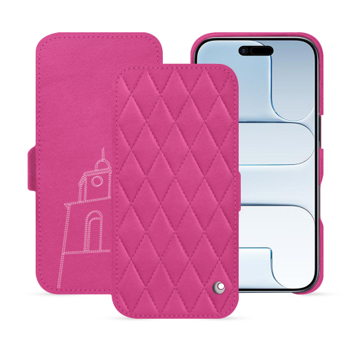 Custodia per iPhone 17 Air con patta orizzontale - Lusso e protezione di alta gamma | NoreveRose BB - Couture ( Pantone #DB599F )