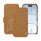 Apple iPhone 17 Air leather case - Castan esparciate - Couture ( Pantone #824F2A )