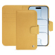 Capa de couro para carteira Apple iPhone 17 Air - Or Maïa ( Pantone 871C ) 