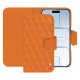 Custodia in pelle Apple iPhone 17 Air - Orange - Couture ( Nappa - Pantone #ff9351 ) 